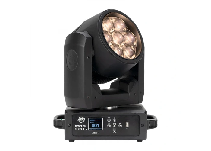 ADJ Lighting Focus Flex L7 7x40-Watt Led Movinghead Wash, RGBL