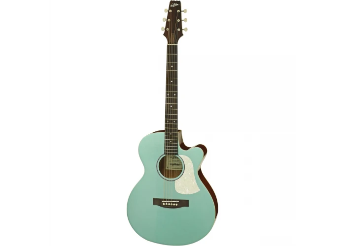 Aria FETR1AQMR Elektro Akustik Gitar