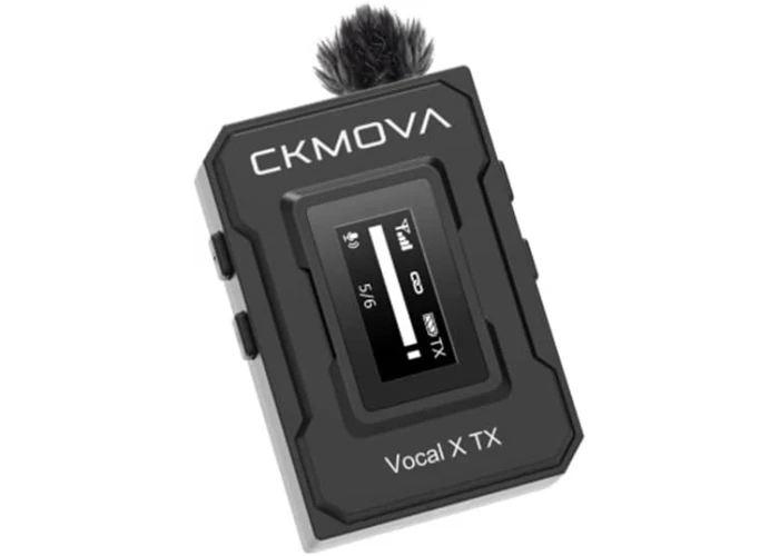 CKMOVA Vocal X V1 Ultra kompakt 2,4 GHz Tek Yaka Kablosuz Mikrofon Seti