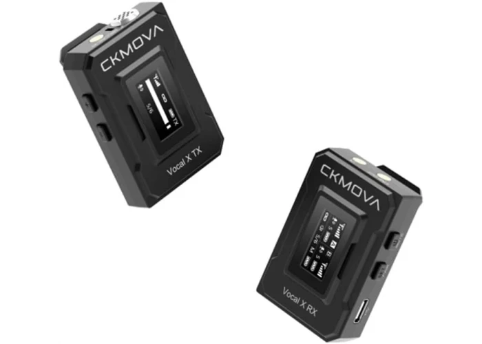 CKMOVA Vocal X V1 Ultra kompakt 2,4 GHz Tek Yaka Kablosuz Mikrofon Seti