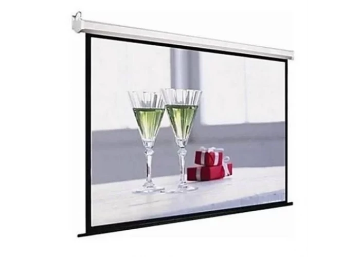 Fonscreen 600x400 cm. Motorlu Projeksiyon Perdesi | M1 Sertifikalı | Bordürlü | Işık Geçirmez