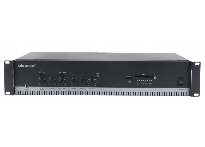 Mikafon DC200 Mixer Ampli 260W/100V , EMC, USB Player,