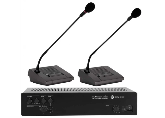 RCF Forum 3100 Konferans Mikrofon Sistemi 1 Başkan + 6 Delege