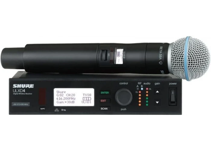 SHURE ULXD24E/B58 El Tipi Kablosuz Mikrofon Seti Beta58A