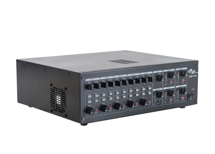 SSP PAM 4150 QUAD 4x150W/100V, 4 Zone Matrix Mikser Amfi