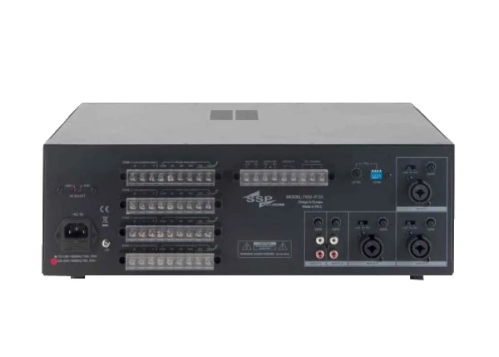 SSP PAM 4150 QUAD 4x150W/100V, 4 Zone Matrix Mikser Amfi