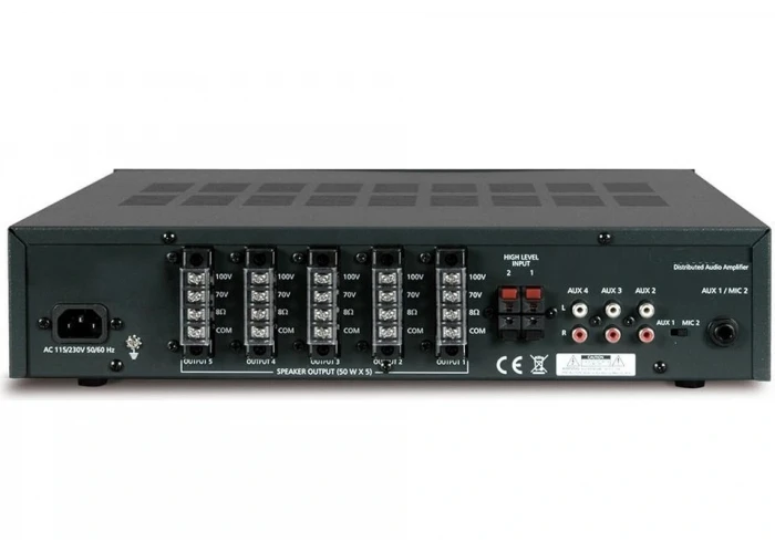SSP PAM 5050 5x50W/100V, 5-zone Mikser Amfi