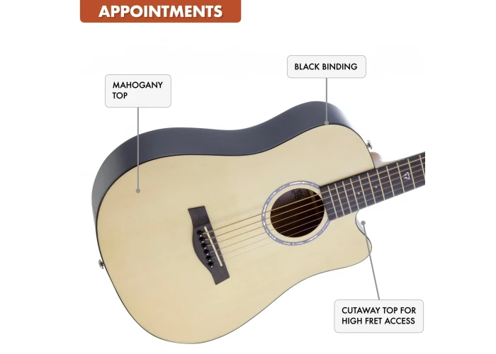 Traveler RMSM Redlands Mini Akustik Gitar