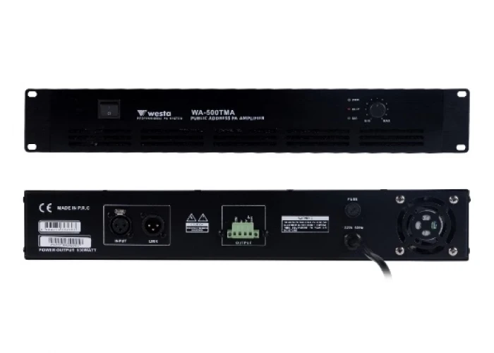 WESTA WA-500TMA 500W/100V 8-ohm Power Amplifier