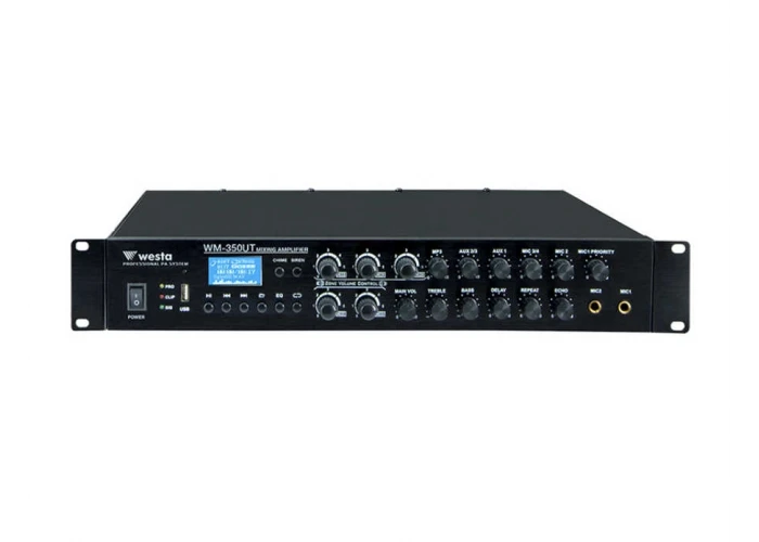 WESTA WM-350UT 350W/100V Mikser Amfi | 6 Bölge Ses Ayarlı | Bluetooth USB