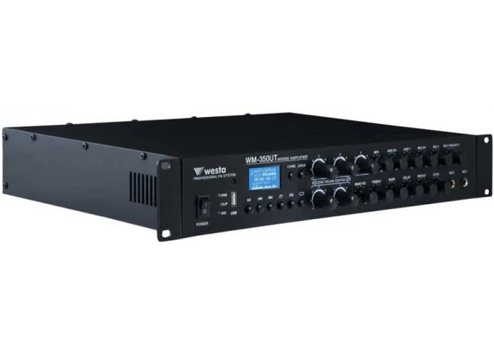 WESTA WM-350UT 350W/100V Mikser Amfi | 6 Bölge Ses Ayarlı | Bluetooth USB