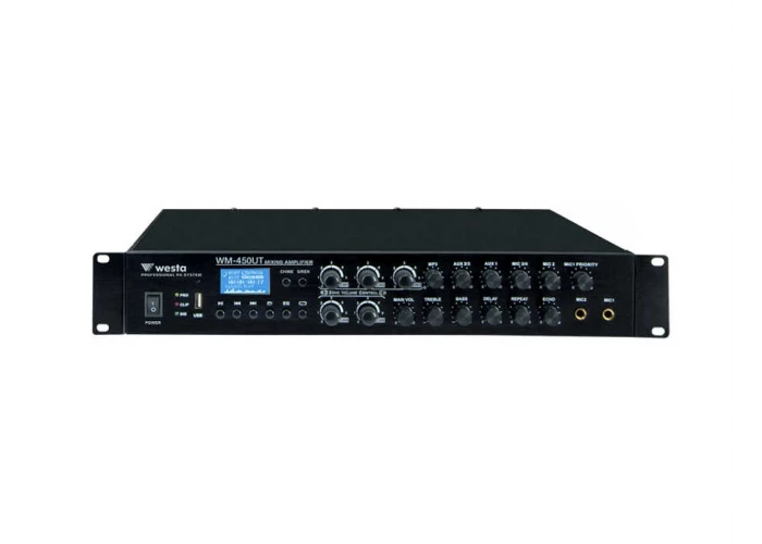 WESTA WM-450UT 450W/100V 5-zone Mikser Amfi with USB