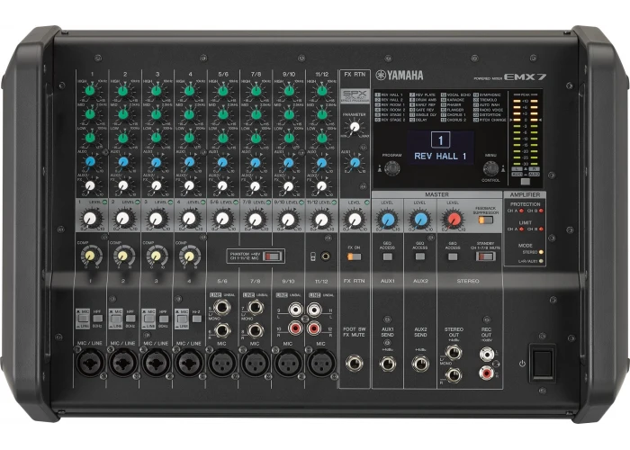 Yamaha EMX7 2x710W 12 Input Küp Powermixer