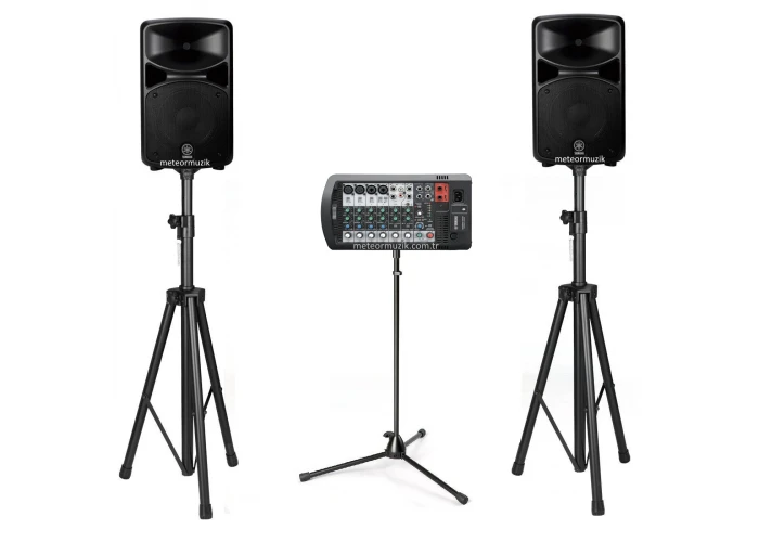 Yamaha STAGEPAS 400BT Compact Ses Sistemi, 2 Ad 8 inç Hoparlör ve Mixer