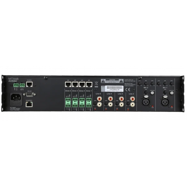 Audac MTX48 4-zone audio matrix