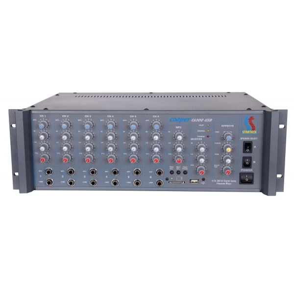 Startech CAPRI 500 Cami içi Amfisi 6-kanal 500W/100v, Echo & Reverb, İÇ+DIŞ