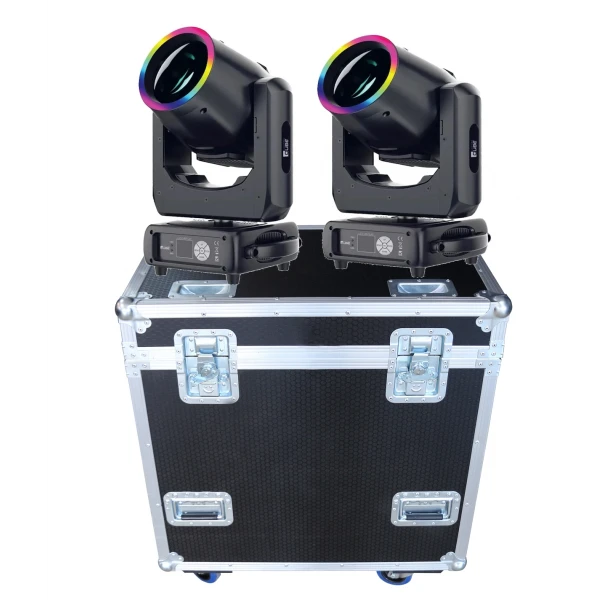 Qube Lighting Mini Beam 230 Beam Moving Head (Çift + Case)