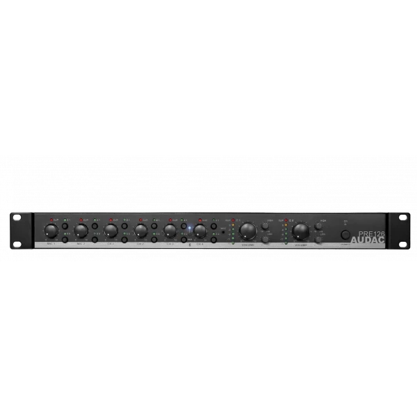 Audac PRE126 | 2-zone 6-kanal Stereo Preamplifier Mixer | Bluetooth 4.2