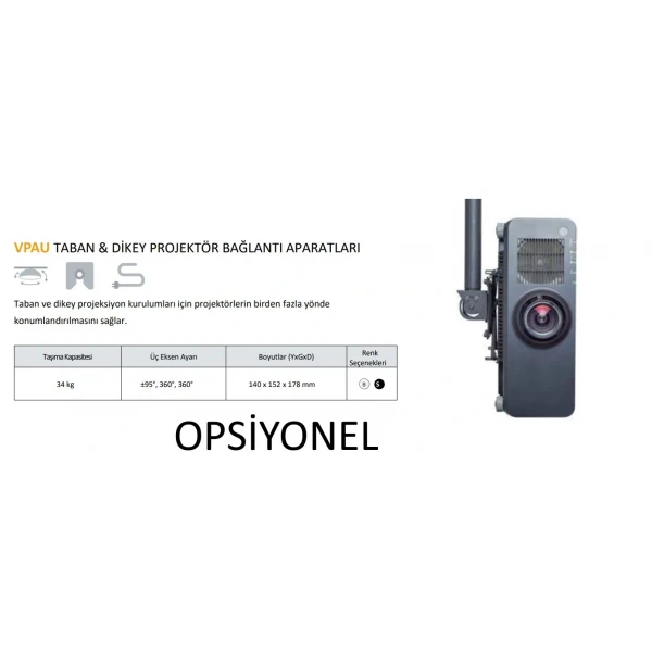 CHIEF VCMUW Çok Ağır Projeksiyonlar için Profesyonel Projeksiyon Askı Aparatı