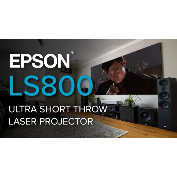 Epson EH-LS800W 4000 Lümen Süper Ultra Kısa Mesafe Android Lazer 4K Projeksiyon Cihazı