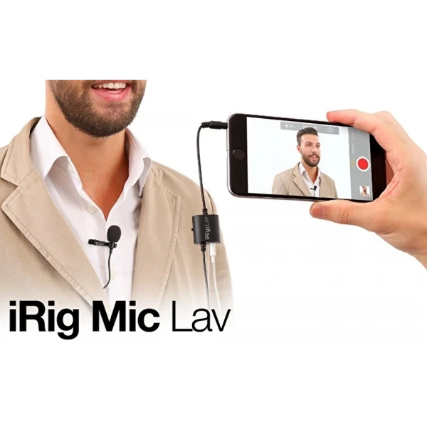 IK Multimedia iRig Mic Lav Lavalier / Lapel / Clip-On Mikrofon (iOS& Android)