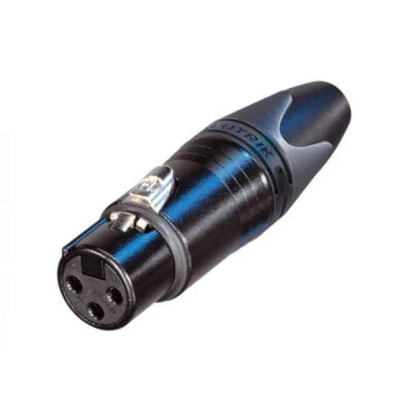 Neutrik NC3FXX-B GOLD Contact XLR 3 Pin Dişi Konnektör