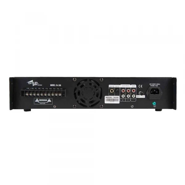 SSP Audio TA350 350W 100V Trafolu Mikser Amfi, Radyo, Bluotooh, USB, 6 Çıkışlı
