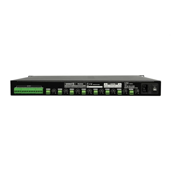 Work PA-8150 Power Amplifier 8x150W/4-ohm