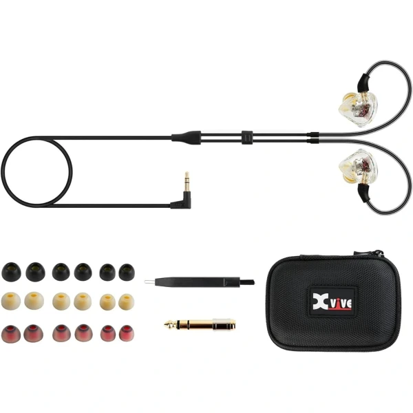 Xvive XV-T9 Çift Balanslı Sürücülü In-ear Monitör Kulaklık - Siyah
