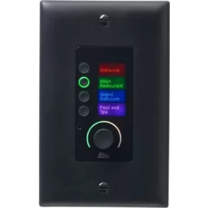 BSS EC-4BV-BLK-EU Ethernet Controller with 4 Buttons and Volume (Black - EU)