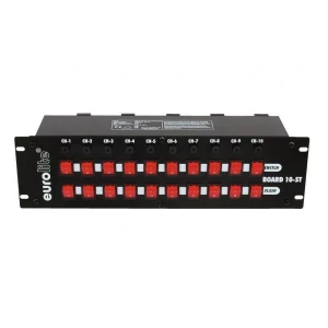 Eurolite Board 10-ST 10-kanal Schukko Priz girişli Power Kontrol Switchbox, Flash özellikli