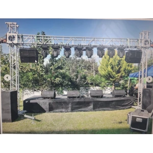 Ön Truss 40x40 Kare Trusslu Tower Sepetli Model, 5,5-metre Yükseklik, 12-metre Genişlik