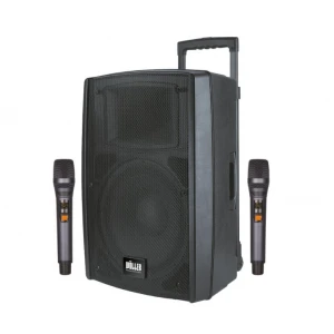 Wöller W-1230 DSP 12 Mobil Hoparlör | 400W Hoparlör | Çift El Kablosuz Mikrofonlu | USB, Bluetooth