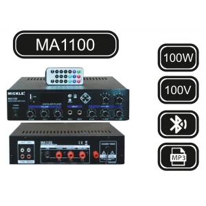 Machtig MA1100 Mikser Amfi | 100W/100V | USB | Bluetooth |  Priority