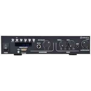 Adastra A200 2x100W 4-8 Ohm Minimal Stereo Profesyonel Mikser Amfi Bluetooth/USB/FM/MicroSD