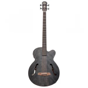 Aria FEBF2FLSTBK Elektro Akustik Bas Gitar