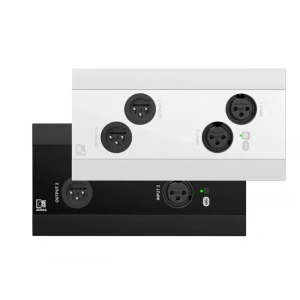 Audac NWP222 Network in- & output panel - 2 x XLR in- & out + BT (4 x 2 CH)