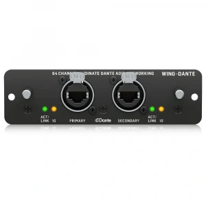 Behringer 64x64 Kanal Audinate Dante AoIP Ağı için WING Genişletme Kartı