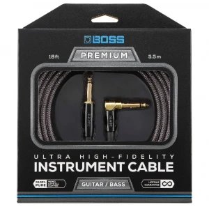 BOSS BIC-P18A Premium Düz/L Uçlu 5.5m Enstrüman Kablosu