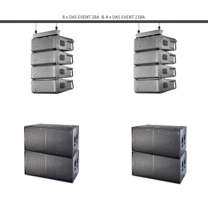 DAS AUDIO EVENT SET 8 x Event28A + 4 x Event-218A + 2 x Fly Bar Line Array Set (SKU:26082)