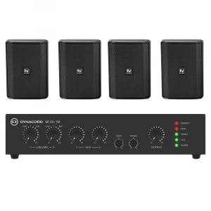 ElectroVoice BSYS-EVID-S4.2TB - Premium Duvar Hoparlör Seti, Siyah