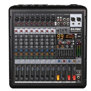 Globe GTP-890 Powermixer 8-kanal 2x500W/4-ohm USB/BT