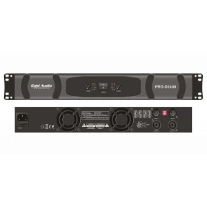 Gold Audio PRO-D2400 2x2400W/4-ohm Power Amfi D-CLass