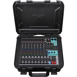 Gold Audio PRO-M 210P | 10-kanal Powermixer | 2x350W, Bluetooh, USB Kayıt, Case ile