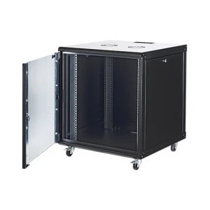 GÜNKO ELGR12U6060BL 12U 19 Dikili Tip Tekerli Rack Kabinet Siyah 60x60cm