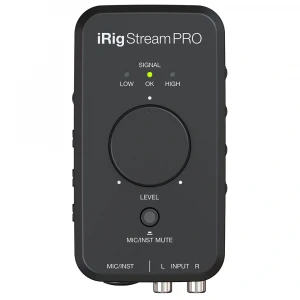 IK Multimedia iRig Stream Pro iPhone, iPad ve Mac/PC için Canlı Yayın Ses Kartı