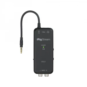IK Multimedia iRigs Stream Solo iPhone, iPad ve Mac/PC için Canlı Yayın Ses Kartı