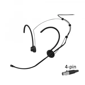 K.Meister KH-30S Siyah Headset Mikrofon 4-pin Shure uyumlu
