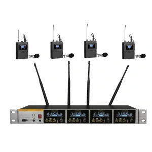 K.Meister UW-3480 4 Yaka  Kablosuz Mikrofon Seti