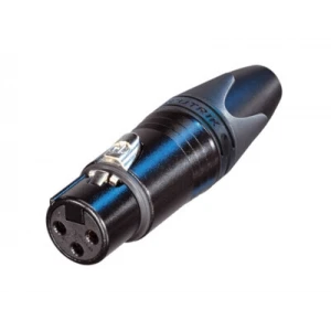 Neutrik NC3FXX-B GOLD Contact XLR 3 Pin Dişi Konnektör